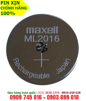 Pin sạc 3v lithium Maxell ML2016 chính hãng Made in Japan
